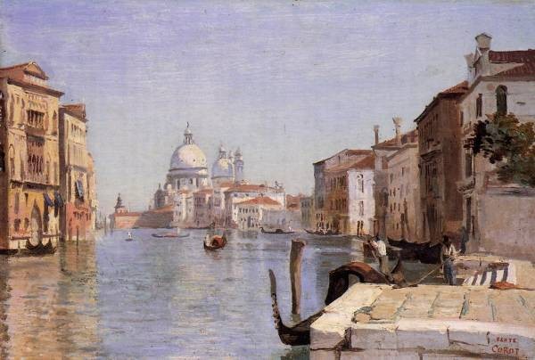 Corot Venice View of Campo della Carita from the Dome of the Salute